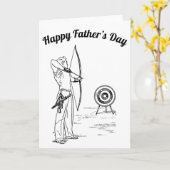 アーチェリー 父の日 カード (黄色い花)