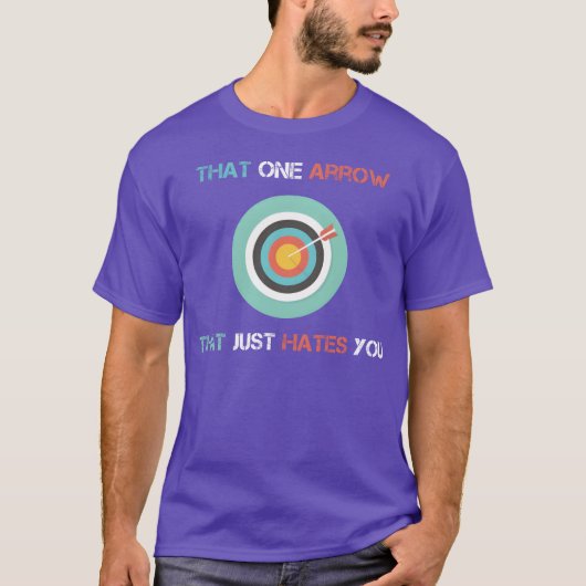 アーチェリー 矢 射撃 スポーツ Tシャツ (正面)