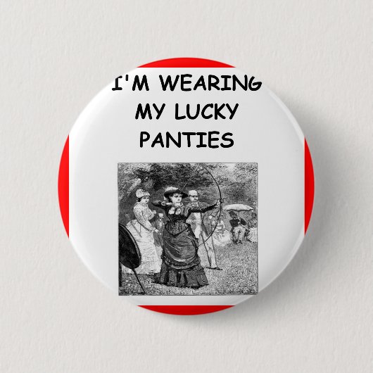 アーチェリー 缶バッジ (正面)