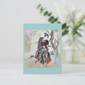 アーチェリーby柳川重信浮世絵 ポストカード (スタンド正面)