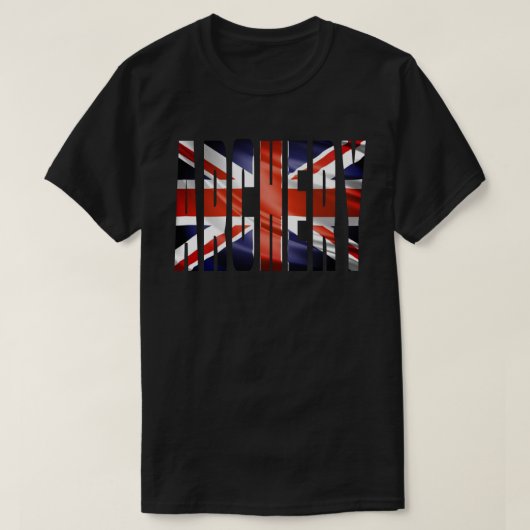 アーチェリーGBの英国国旗のTシャツ Tシャツ (デザイン正面)