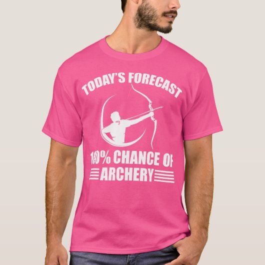 アーチェーおもしろいルことわざ射手矢と弓 Tシャツ (正面)