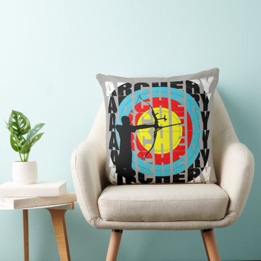 アーチェースポーツクールタイポグラフィグラフィック クッション (椅子)