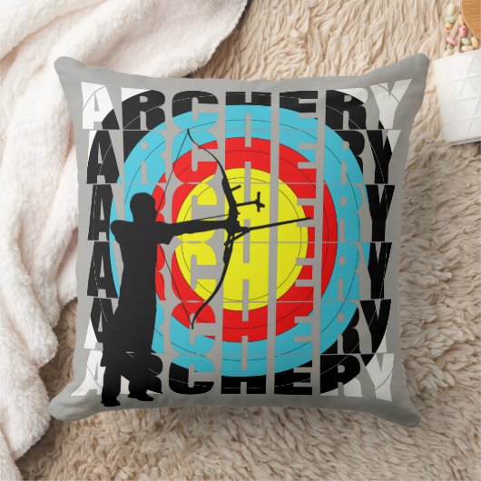 アーチェースポーツクールタイポグラフィグラフィック クッション (ブランケット)