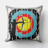 アーチェースポーツクールタイポグラフィグラフィック クッション (正面)