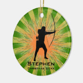 アーチェーパーソナライズされたルオーナメント セラミックオーナメント (左)