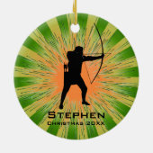 アーチェーパーソナライズされたルオーナメント セラミックオーナメント (裏面)