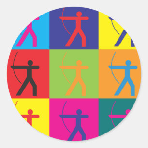 アーチェーポップ・アートのル ラウンドシール