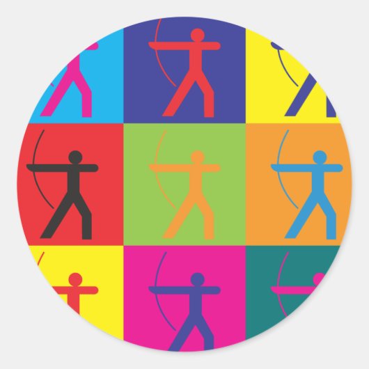 アーチェーポップ・アートのル ラウンドシール (正面)