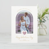 アーチエフェクトパープルハートハッピーバレンタインデー セーブザデート (スタンド正面)