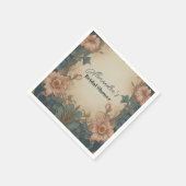 アーチエレガントアールヌーボーブライダルシャワー スタンダードカクテルナプキン (角)