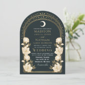 アーチエレガントアールヌーボー結婚式招待状 招待状 (スタンド正面)