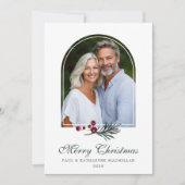 アーチエレガントウィンター緑の休日の写真 シーズンカード (正面)