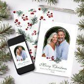 アーチエレガントウィンター緑の休日の写真 シーズンカード