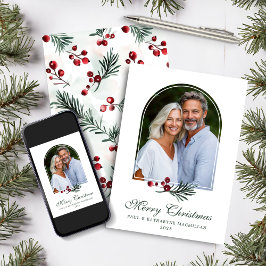 アーチエレガントウィンター緑の休日の写真 シーズンカード