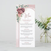 アーチエレガントウ水色赤面ブルガン結婚ディ メニュー (スタンド正面)