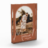 アーチエレガントテラコッタ結婚ズ フォトブロック (左)