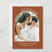 アーチエレガントテラコッタelopement発表 セーブザデート (正面)