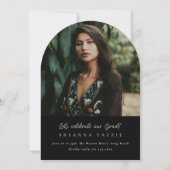 アーチエレガントト写真卒業 招待状 (正面)