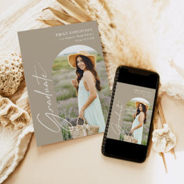 アーチエレガントト写真卒業 招待状