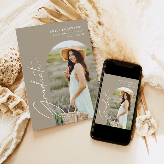 アーチエレガントト写真卒業 招待状