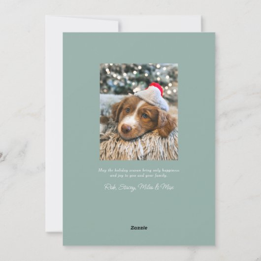 アーチエレガントハッピーホリデイズカード シーズンカード (裏面)