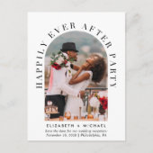 アーチエレガントフォトウェディングレセプション日付の保存 案内ポストカード (正面)