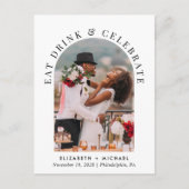 アーチエレガントフォトウェディング インビテーションポストカード (正面)