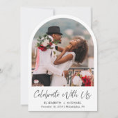 アーチエレガントフォトウェディング 招待状 (正面)