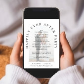 アーチエレガントフォトオーバーレイ結婚式レセプション 招待状