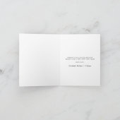 アーチエレガントフォト明るいメリークリスマス カード (内部)