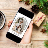 アーチエレガントフォト明るいメリークリスマス シーズンカード