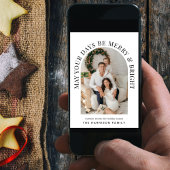 アーチエレガントフォト明るいメリークリスマス シーズンカード