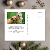 アーチエレガントフォト明るいメリークリスマス シーズンポストカード