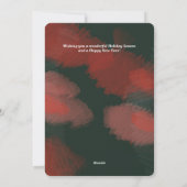 アーチエレガントホリデーモダンクリスマスフォトカード シーズンカード (裏面)