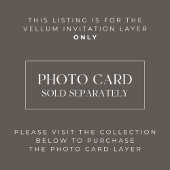 アーチエレガントモダンーオーバーレイグラード ベラム紙招待状