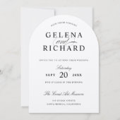 アーチエレガントリュックス紙結婚ズ 招待状 (正面)