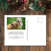 アーチエレガントー写真と明メリーるい赤のクリスマス シーズンポストカード