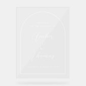 アーチエレガントー結婚ウェルカムアクリル標識 アクリルサイン (正面)