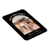 アーチエレガント型フレーム写真日付磁石を保存 マグネット (右側)