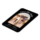 アーチエレガント型フレーム写真日付磁石を保存 マグネット (左側)