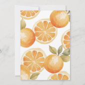 アーチオレンジリトルかわいこちゃんターニング2歳の誕生日 招待状 (裏面)