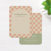 アーチオレンモダンジグリーンジュエリーカード (デスク)