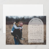 アーチカレンダー写真 保存日招待状 招待状 (正面/裏面)