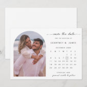 アーチカレンダー写真 保存日招待状 招待状 (正面/裏面)