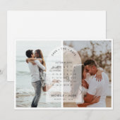 アーチカレンダー写真 保存日招待状 招待状 (正面/裏面)