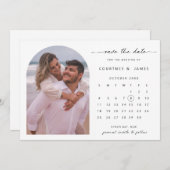 アーチカレンダー写真 Save the Date ご案内 招待状 (正面/裏面)