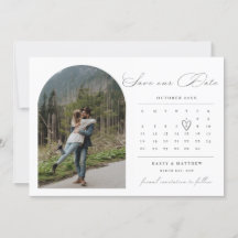アーチカレンダー写真 Save the Date ご案内