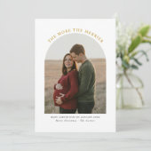 アーチクリスマメリース妊娠金ゴールドが多い シーズンカード (スタンド正面)