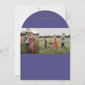 アーチグローリートゥゴッド金ゴールドスターズホリデーフォトカード 招待状 (裏面)